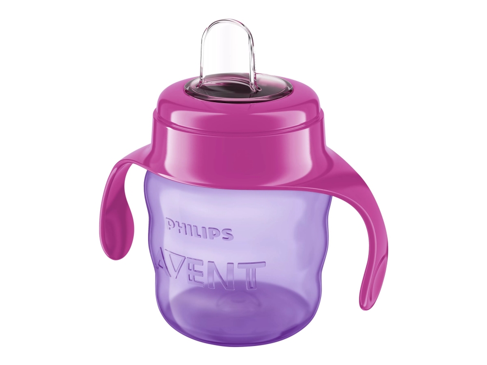 Philips Avent Scf551/03 Becher Mit Trinkschnabel, 6 Monat( E), Violett, Rot, Silikon, Indonesien, 200 Ml, 60 G