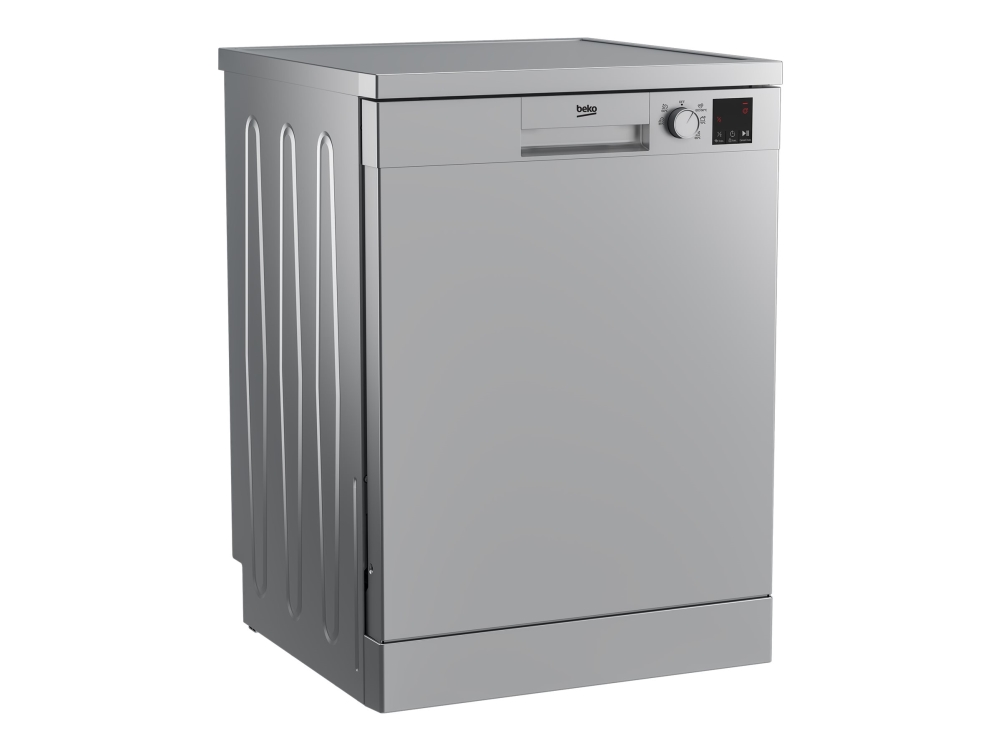 Beko Dvn05320s, Freistehend, Standardgröße (60 Cm), Silber, Silber, Drehregler, Berührung, Led