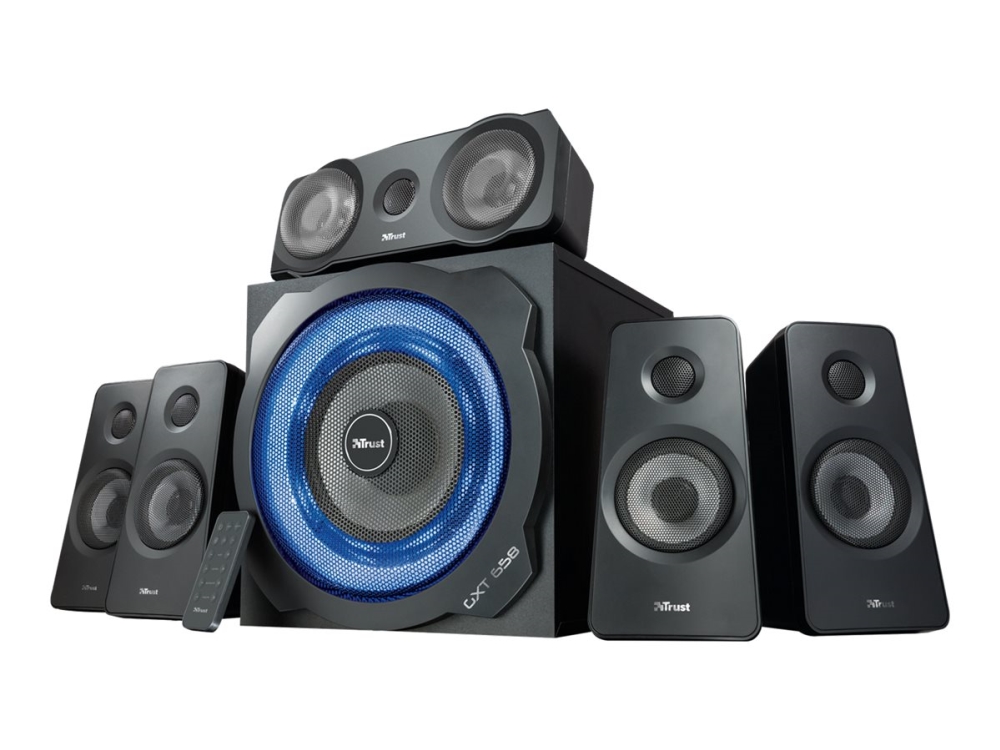 Trust GXT 658 TYTAN - Högtalarsystem - 5.1-kanals - 90 Watt (Total) - svart | N - A | GameStuff