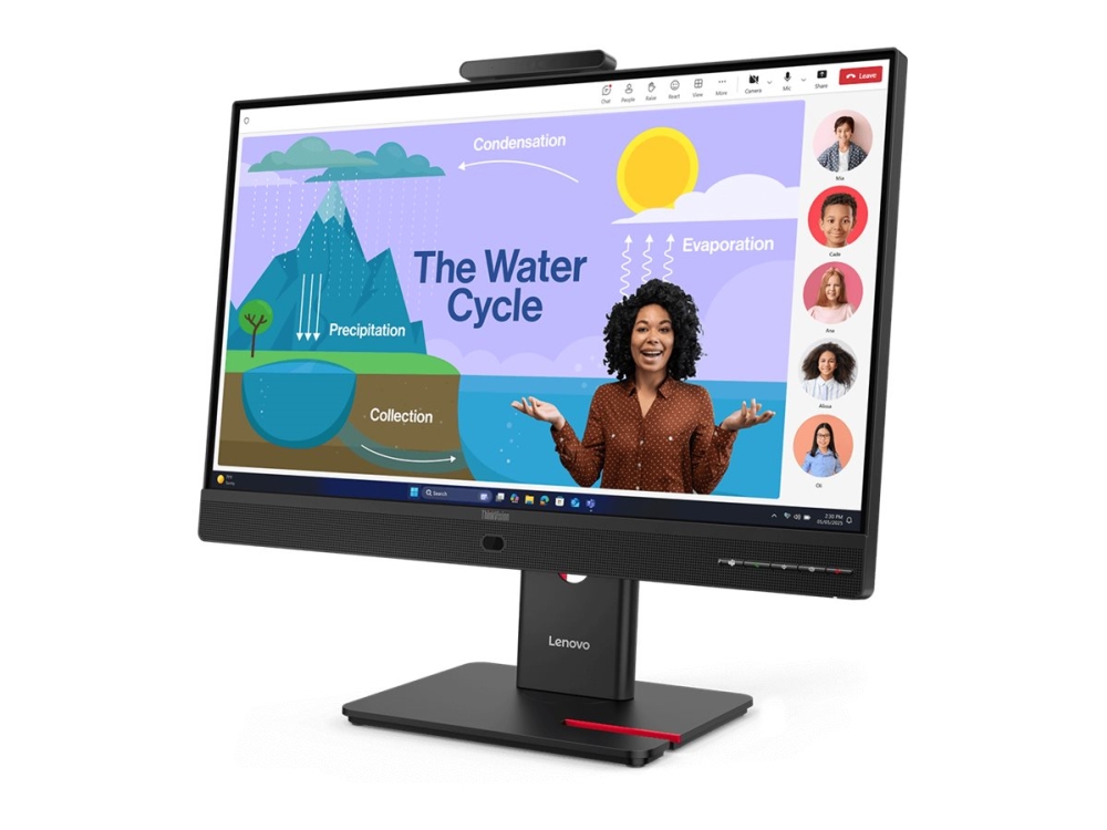 Lenovo Thinkvision T24d-4V - Led-Skærm - 1920 X 1080 Full Hd (1080P) @ 120 Hz - Ips - 250 Cd/M² - 1500:1 - 4 Ms - Hdmi, 2Xdisplayport, 2Xusb-C - Højt