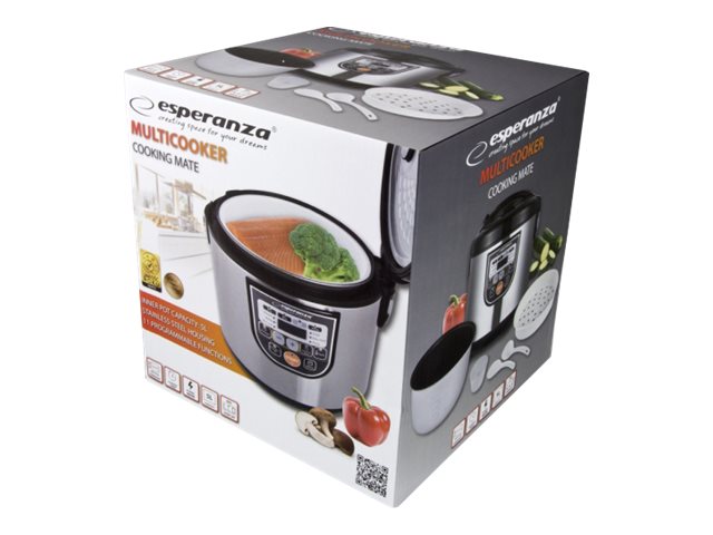 Esperanza Cooking Mate - Multifunktionelt Kogeapparat - 5 Liter - 860 W