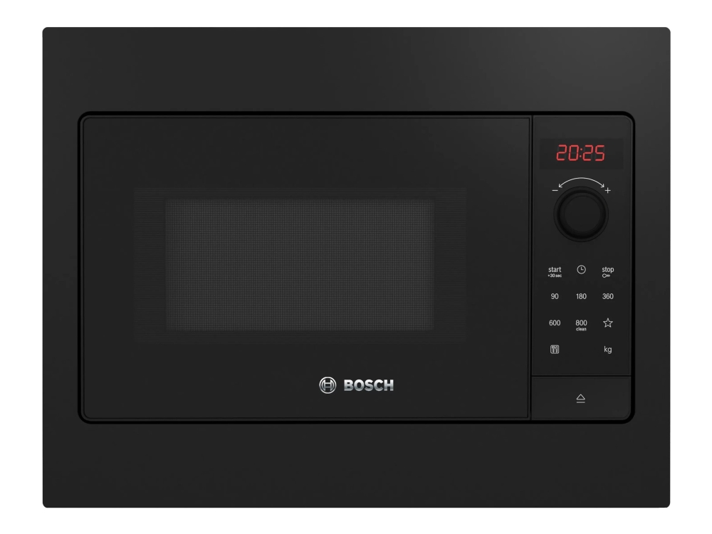 Bosch Serie | 2 BFL523MB4 - Mikrobølgeovn - til indbygning - 20 liter - 800 W - sort