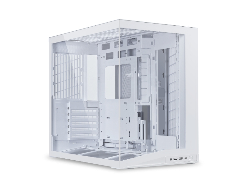 Lian Li 011 Dynamic Mini O11d Mini V2 Flow, Mini Tower, Pc, Hvid, Atx, Micro Atx, Mini-Atx, Aluminium, Maske, Hærdet Glas, 16 Cm