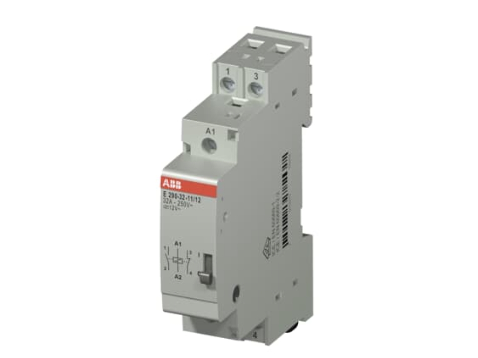 Abb E297-16-10/24, Relæ Med Låsning, Grå, 1,2 W, 32 A, 250 V, 50 Hz