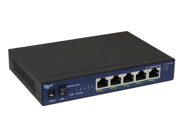 Allnet 215400, Ikke Administreret, L2, Gigabit Ethernet (10/100/1000), Strøm Over Ethernet (Poe), Bord-/Vægmontering, Kan Monteres På Væggen