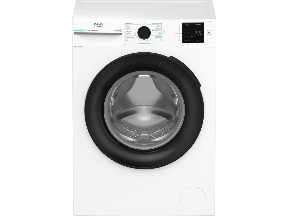 Beko - Tvättmaskin - frontmatad - 8 kg | Vitvaror - Tvätt & torkning - Frontlastande tvättmaskiner | GameStuff
