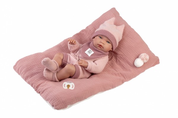 Llorens 73818 Vinyl Bobas Puppe 40 Cm Mit Kissen