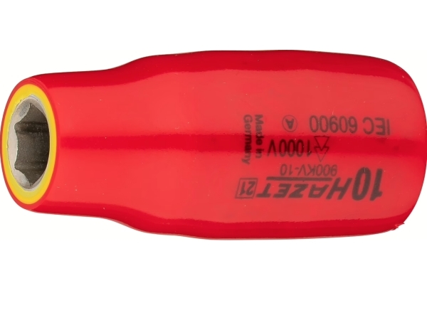 Hazet 900Kv-10, Ratschenschlüssel, 1 Stück(E), Rot, Gelb, Klasse I, 5,4 Cm, 1/2"