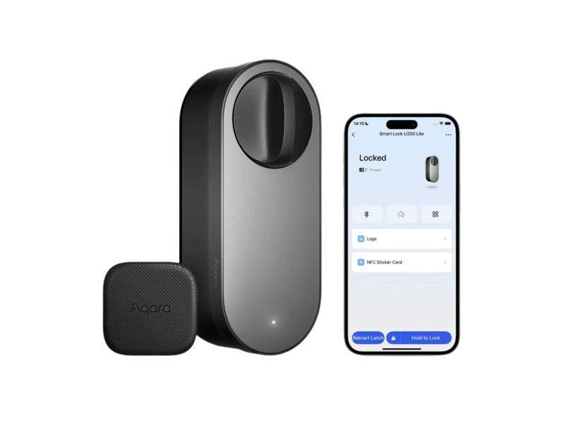 Aqara Smart Lock U200 Lite Kit - Black | Huset - Säkerhet & Larm - Hänglås | GameStuff