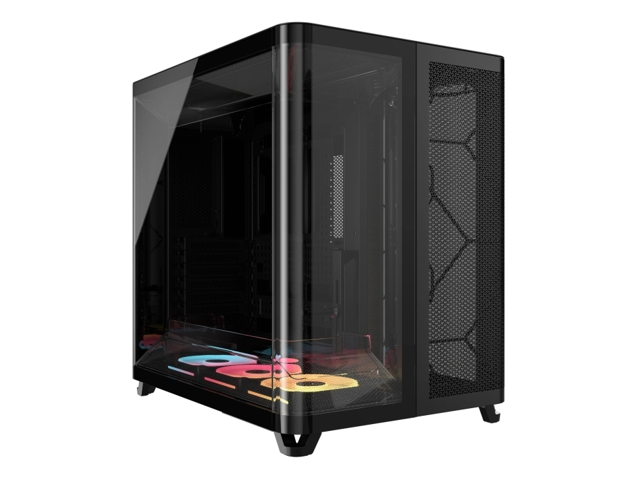 Corsair Air 5400 Lx-R Rgb Icue Link, Midi Tower, Pc, Black, Atx, Eatx, Micro Atx, Mini-Itx, Steel, Tempered Glass, Gaming