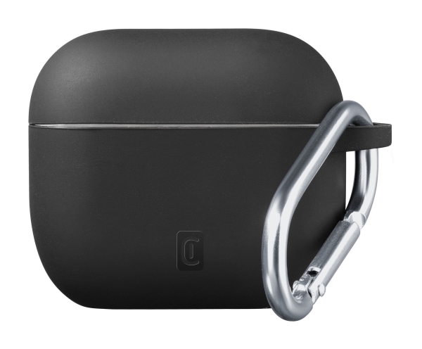 Cellularline Bounce Case, Boks, Sort, Apple, AirPods Pro 3, Silikone, Stødbestandig, Smudsafvisende, Ridseresistent