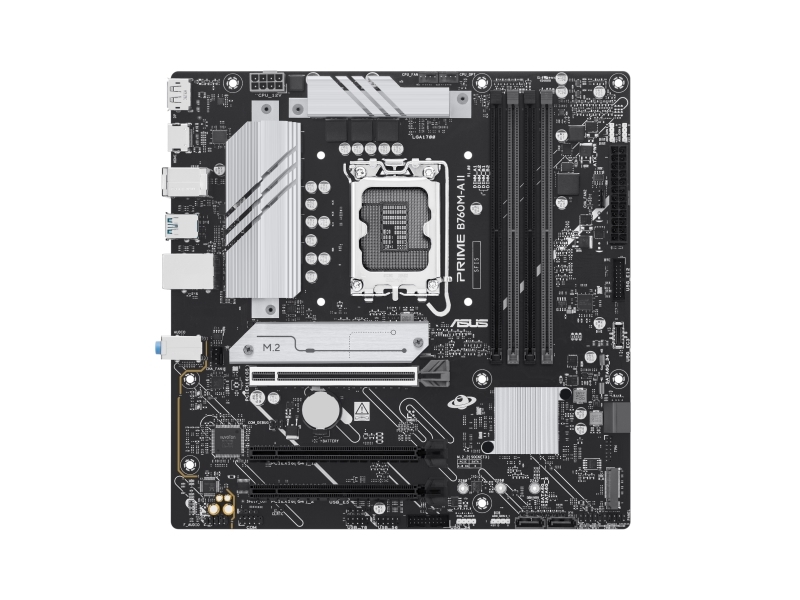 Asus - Motherboard - Micro Atx - Lga1700 Sockel - B760 Chipsatz - Usb 3.2 Gen 1 - Onboard-Grafik (Cpu Erforderlich) - Hd Audio (8-Kanal)