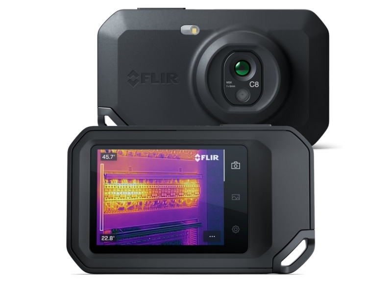 Flir C8 18801-0101 - Compact 320X240 Thermal Camera With Msx And Flir Ignite Enabled (18801-0101)