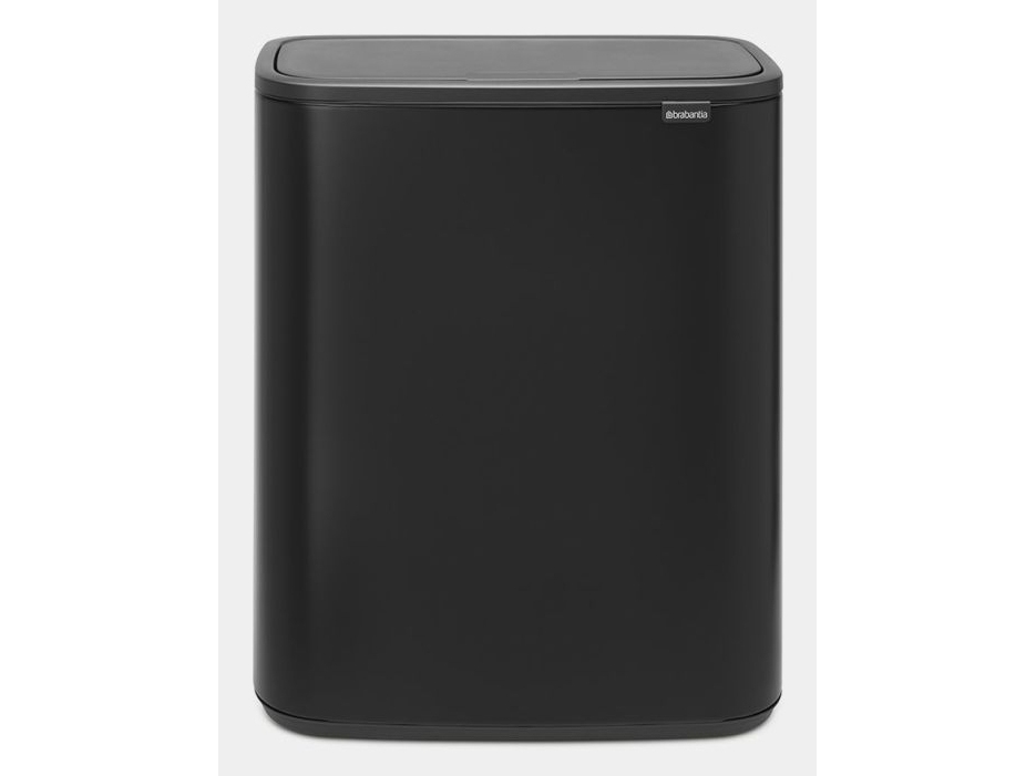 Affaldsspand Brabantia Bo Touch Bin 2 x 30 ltr. Matt Black Sort | Köksutrustning - Hushålls tillbehör - Sopsortering | GameStuff