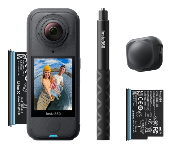 Insta360 X4AIR STARTER BUNDLE, 8K Ultra HD, CMOS, 120 fps, 165 g | Foto och video - Videokamera - Videokamera för action | GameStuff
