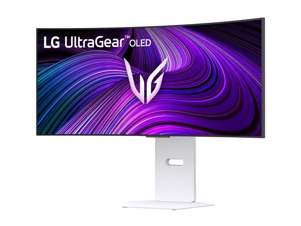 LG 34GX90SA-W, 86,4 cm (34), 3440 x 1440 piksler, Wide Quad HD, OLED, 1 ms, Hvid