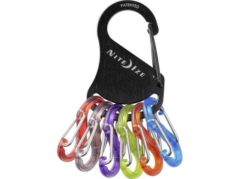 NITE Ize Nøgle-karabinhage NI-KRK2-01-R6 Sort, Flerfarvet 1 stk