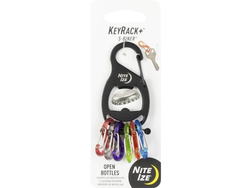 Nite Ize Schlüsselkarabiner Ni-Krb2-01-R6 Schwarz, Mehrfarbig 1 Stück