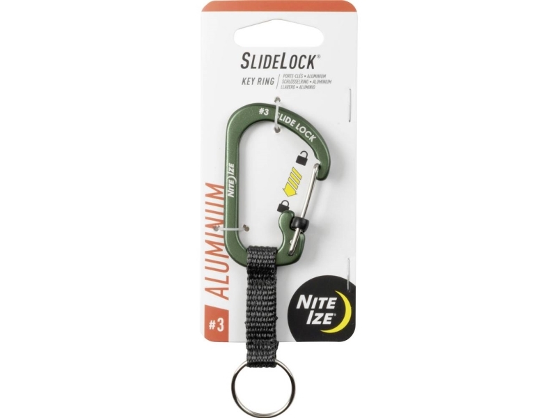 Nite Ize Schlüsselkarabiner Ni-Cslaw3-08-R6 Olive 1 Stück