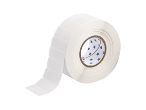 Brady 62363, Transparent, Weiß, Selbstklebendes Druckeretikett, Polyester, Wärmeübertragung, Abgerundetes Rechteck, Brady 1244, Brady 1344, Brady 246