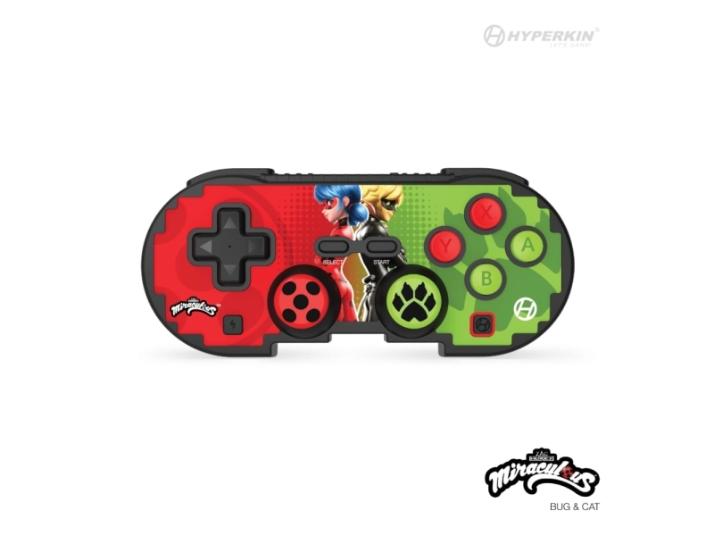 Hyperkin Pixel Art, Gamepad, Nintendo Switch, Nintendo Switch Lite, Nintendo Switch Oled, Kabellos, Bluetooth, 9 M, Grün, Rot