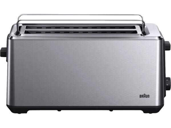 Braun HT 5220 BK, 2 skive(r), Sort, Rustfrit stål, Rustfrit stål, Knapper, Niveau, Drejelig, 1470 W, 165 mm