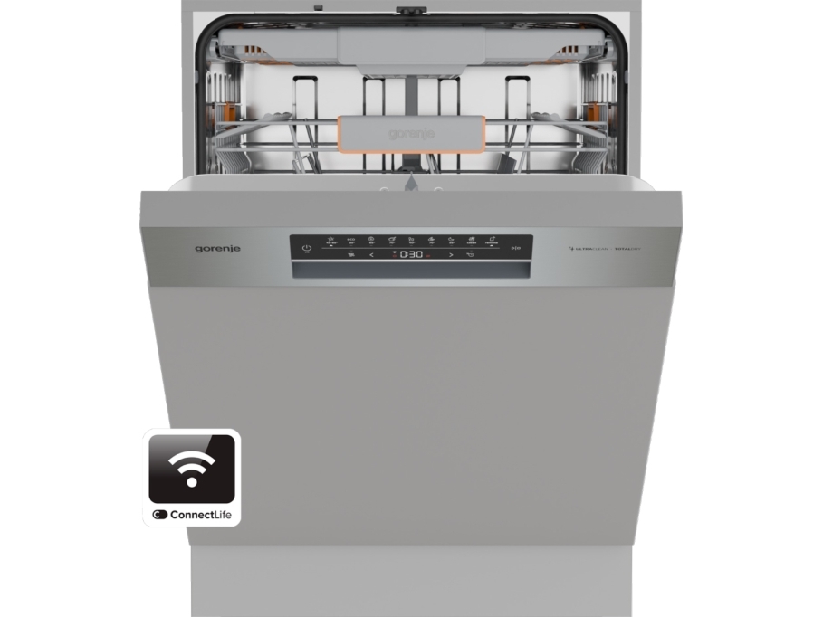 Gorenje 3838782947773 - Astianpesukone - Musta, Hopea