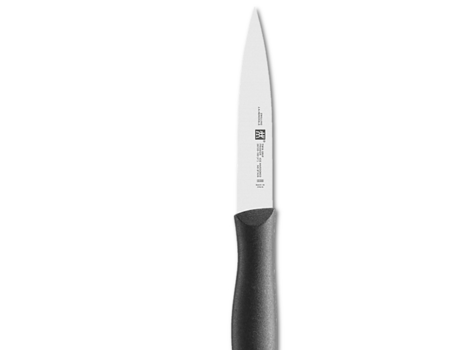 Zwilling Zwilling Twin grip spids grøntsagskniv 10 cm Sort-rustfrit stål