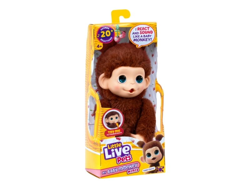 Little Live Pets Interaktiv Bamse - 15 cm - My Baby Mini Monkey