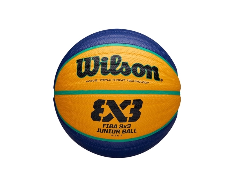 Basketball Wilson Fiba 3x3 Junior gul og blå WTB1133XB (5)