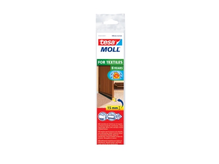 Tesa Moll Comfort Dørtætningsliste, Brun, 40 Mm X 1 M Dørtætning Af Lakeret Aluminium, Modstandsdygtig Over For Ældning (05405-00101-00)
