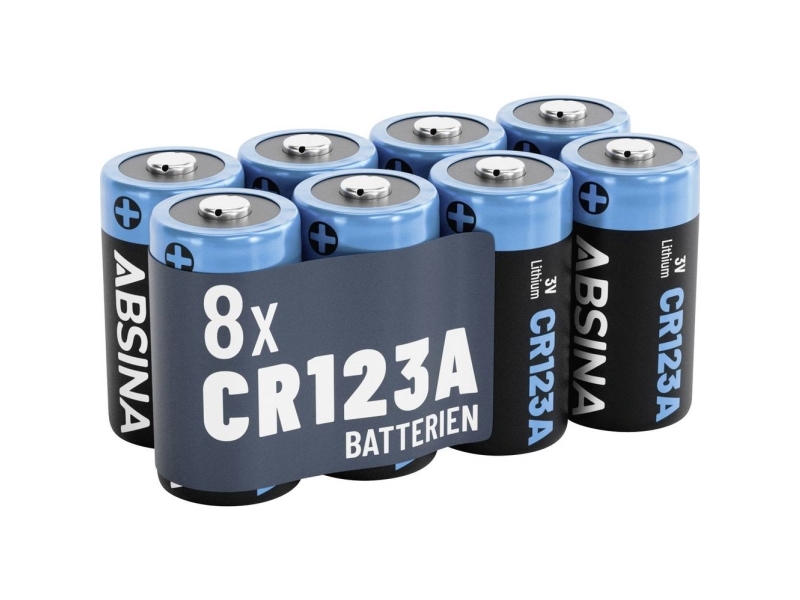 Absina Cr-123A Special-Batteri Lithium 1300 3 V 8 Stk