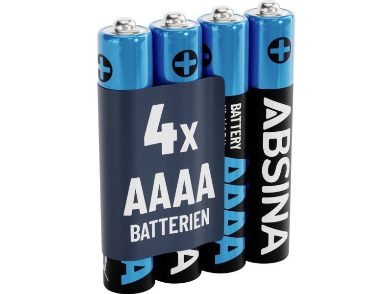 Absina Mini (AAAA)-batteri R61 (AAAA) Alkali-mangan 1.5 V 500 4 stk | EL Artiklar - Batteri - AAAA-batterier | GameStuff