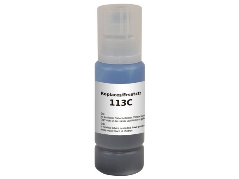 Renkforce Opfyldningsblæk Erstatter Epson 113 Kompatibel Cyan 70 Ml Rf-Eink113c Rf-6736460