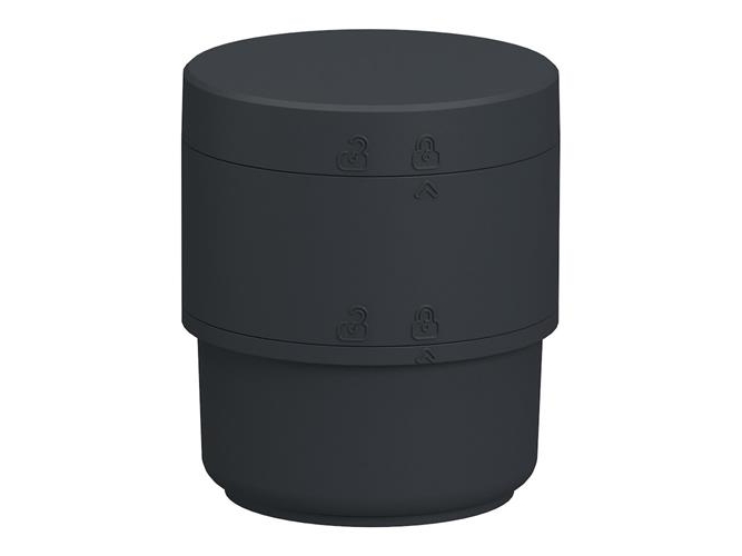 SCHNEIDER ELECTRIC Perusmoduuli Harmony XVB7 -valotorniin, Ø70 mm, sovitin ja kansi, tummanharmaa väri ja 24 V AC/DC-syöttö