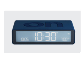 LEXON Flip Classic, Digital väckarklocka, Rektangel, Blå, Akrylnitrilbutadienstyren (ABS), LCD, Batteri | Huset - Säkerhet & Larm - Klockor och väckarklockor | GameStuff