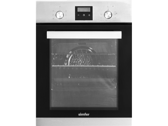Simfer Oven 4207Berim.1 47 L Multifunctional Manual Pop-Up Knobs Height 54.1 Cm Width 45 Cm Stainless Steel 4207Berim.1 (8683770141191)
