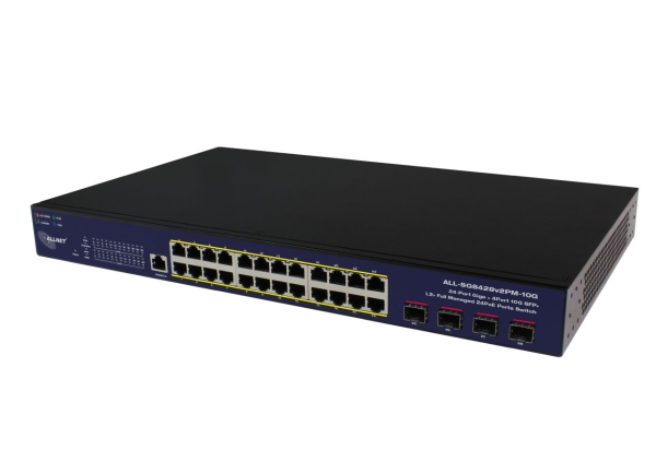 Allnet 213130, Administreret, L2, Gigabit Ethernet (10/100/1000), Fuld Duplex, Strøm Over Ethernet (Poe), Stativ-Montering
