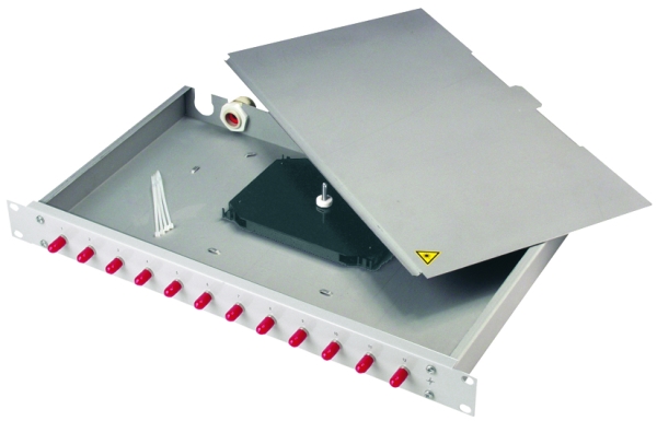 Telegrtner 19 Fo-Pp Bas-Eco 1U 12 Lcd Os2/P Npt, Basis Eco Mit Montierten Adaptern