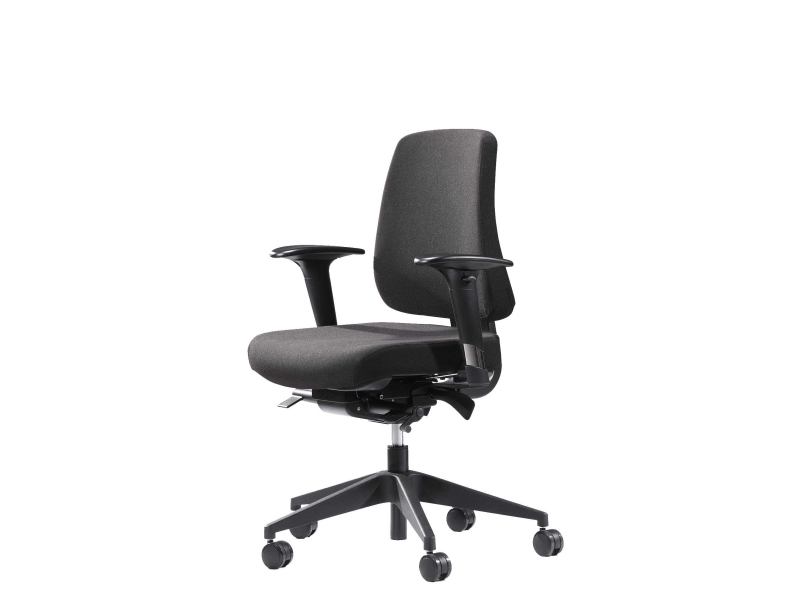 Canadian Ergo CE 01 kontorstol sort - ekskl. armlæn