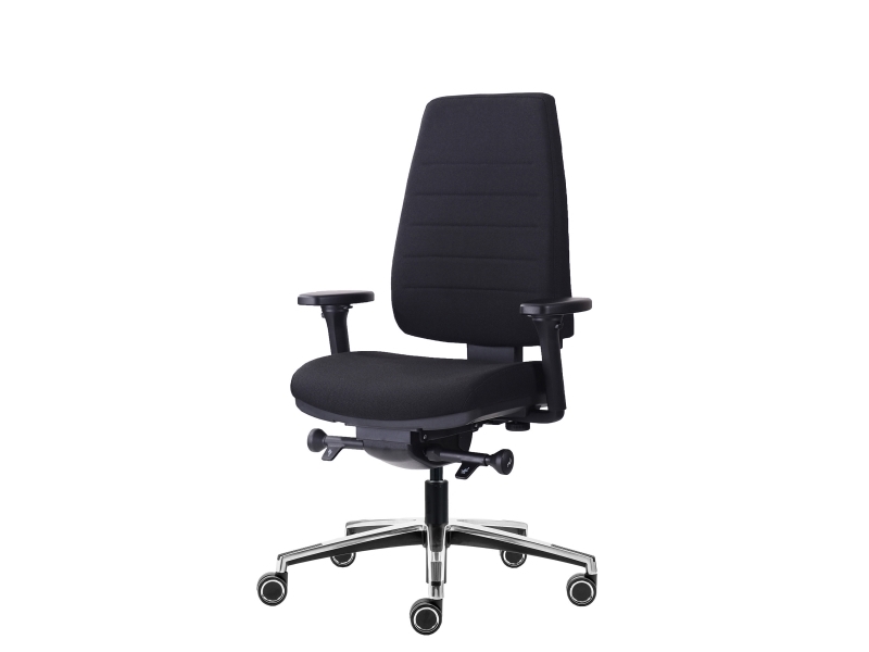 Canadian Ergo XC høj kontorstol, sort - ekskl. armlæn