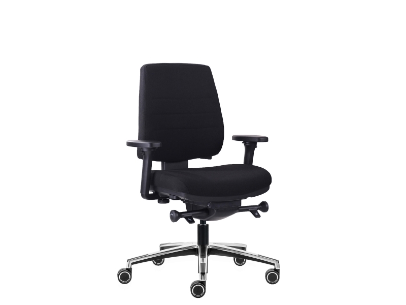 Canadian Ergo Xc Bürostuhl, Mittelgroß, Schwarz - Ohne Armlehnen