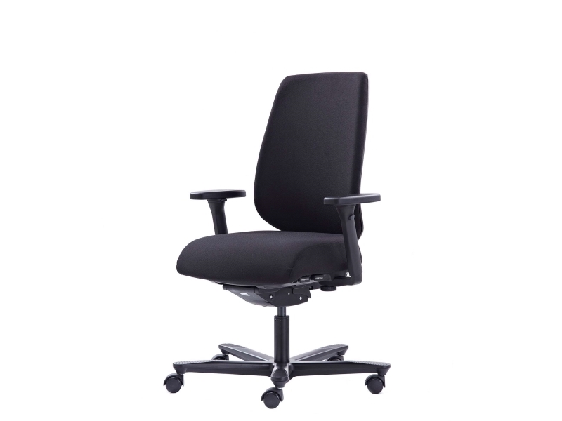 Canadian Ergo Comfort Soft kontorstol, sort - ekskl. armlæn