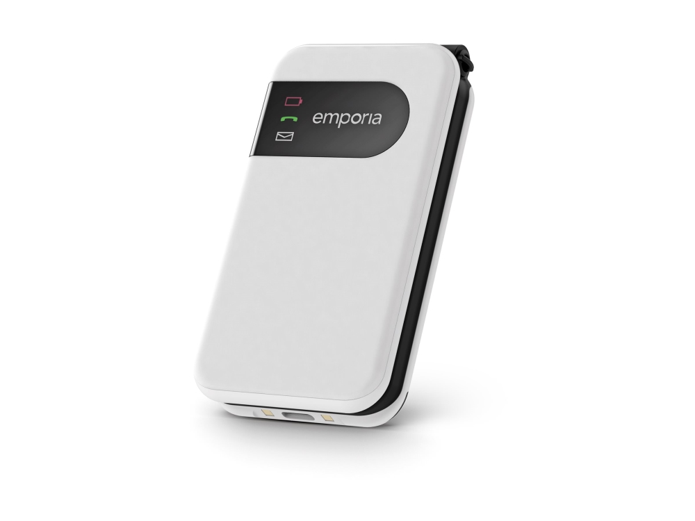 Emporia Simplicityglam, Klapphandy, 7,11 Cm (2.8"), 240 X 320 Pixel, Bluetooth, 1300 Mah, Weiß
