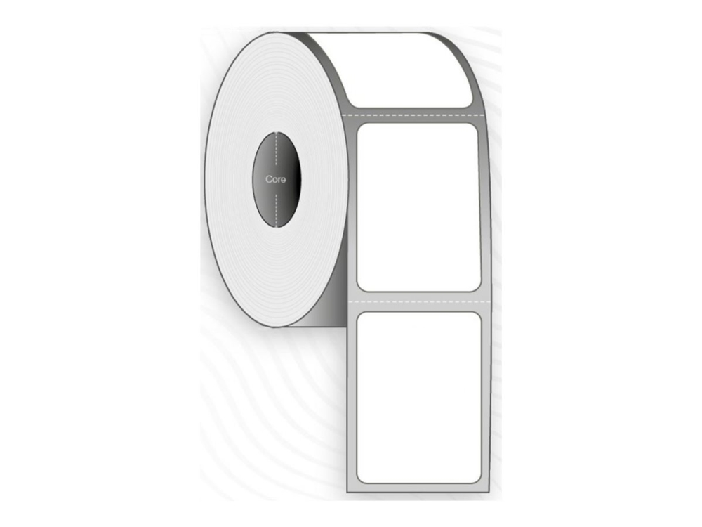 Capture - Permanent klæbemiddel - ubelagt - hvid - 76 x 95 mm 8400 etikette(r) (24 rulle(r) x 350 boks - etiketter