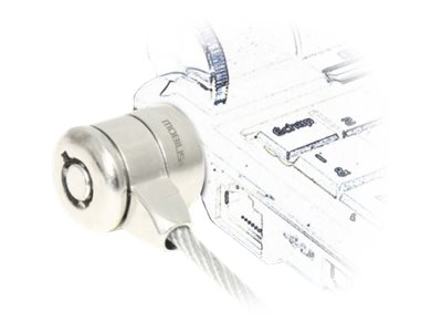 Mobilis Basic Security Lock Key - Sikkerhedskabelslås - grå - 1.8 m