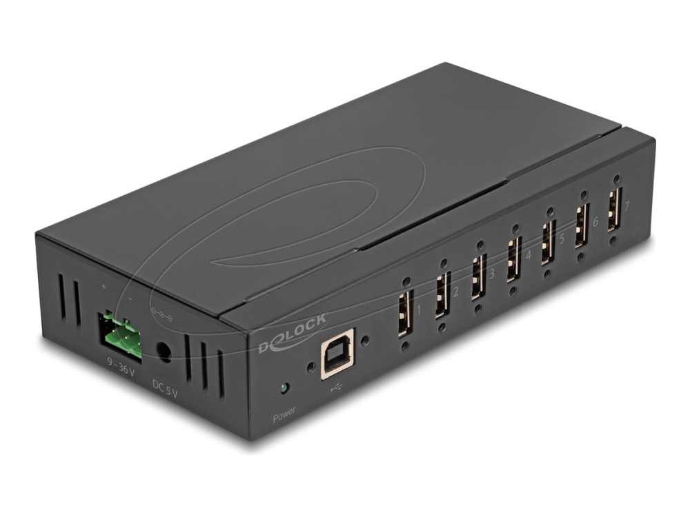 Delock 60687, Usb 2.0 Type-B, Usb 2.0 Type-A, 480 Mbit/S, Schwarz, Metall, 1,8 M