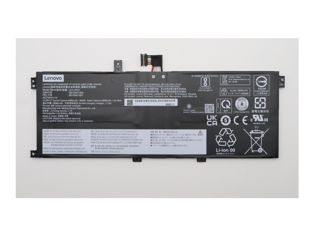 46Wh Lithium-Ion Internal Battery For Laptops