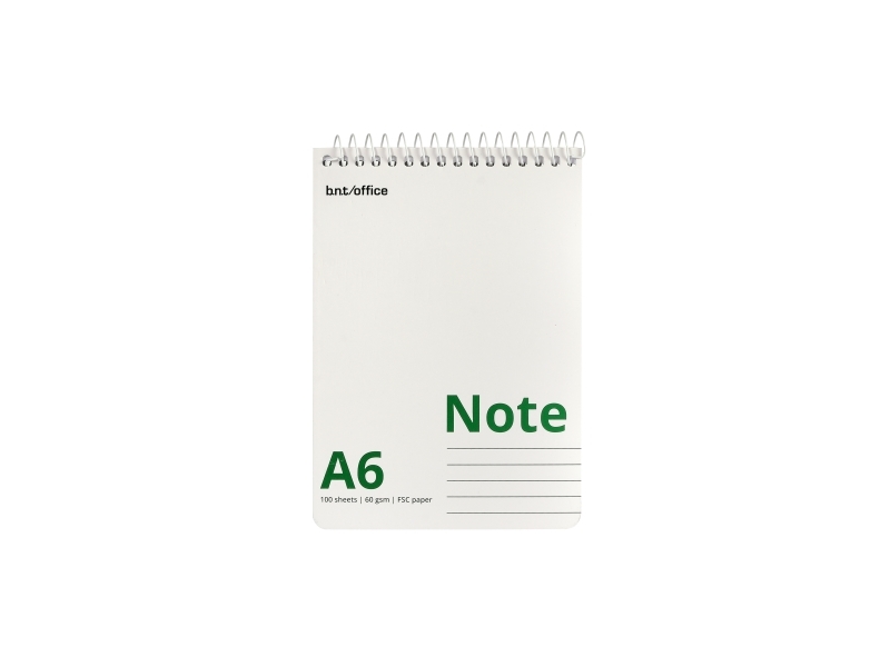 Spiralblock A6 Linjerad Top spiral 100 ark 60 g (10 st.) | Papper & Emballage - Block & Post-It - Block | GameStuff