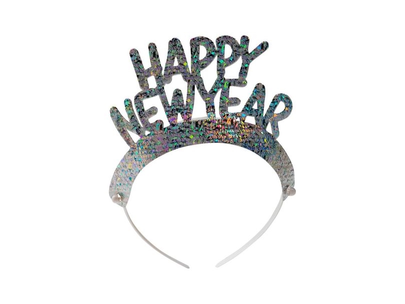 Happy New Year Diademer, 6 Stk.